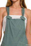 Zenana Woven Knot Strap Overalls - Trendsi - Flyclothing LLC