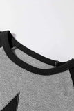 Star Round Neck Raglan Sleeve Top - Trendsi - Flyclothing LLC