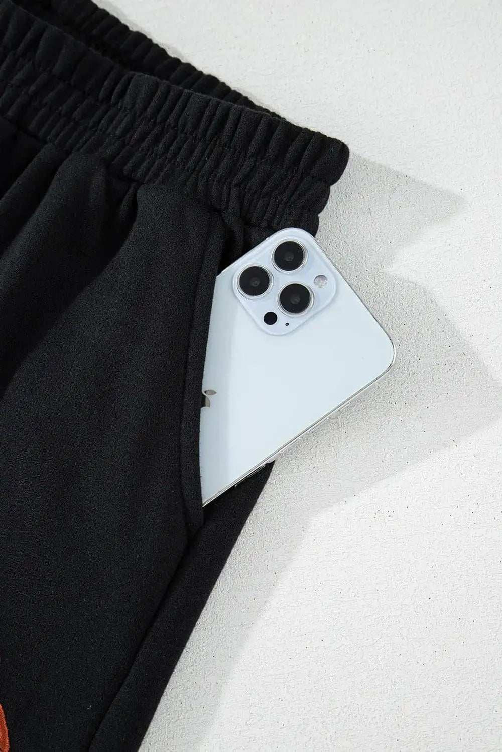 GAME DAY Football Round Neck Long Sleeve Top and Shorts Set - Trendsi - Flyclothing LLC