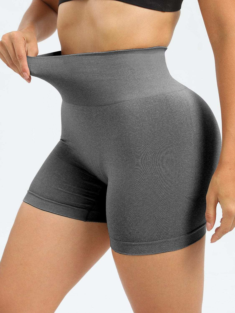 High Waist Active Shorts - Trendsi - Flyclothing LLC