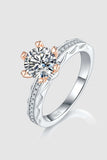 1 Carat Moissanite 925 Sterling Silver Ring - Trendsi - Flyclothing LLC