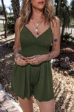 V-Neck Spaghetti Strap Romper - Trendsi - Flyclothing LLC