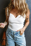 Sweetheart Neck Wide Strap Tank - Trendsi - Flyclothing LLC