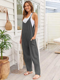 V-Neck Spaghetti Strap Jumpsuit - Trendsi - Flyclothing LLC