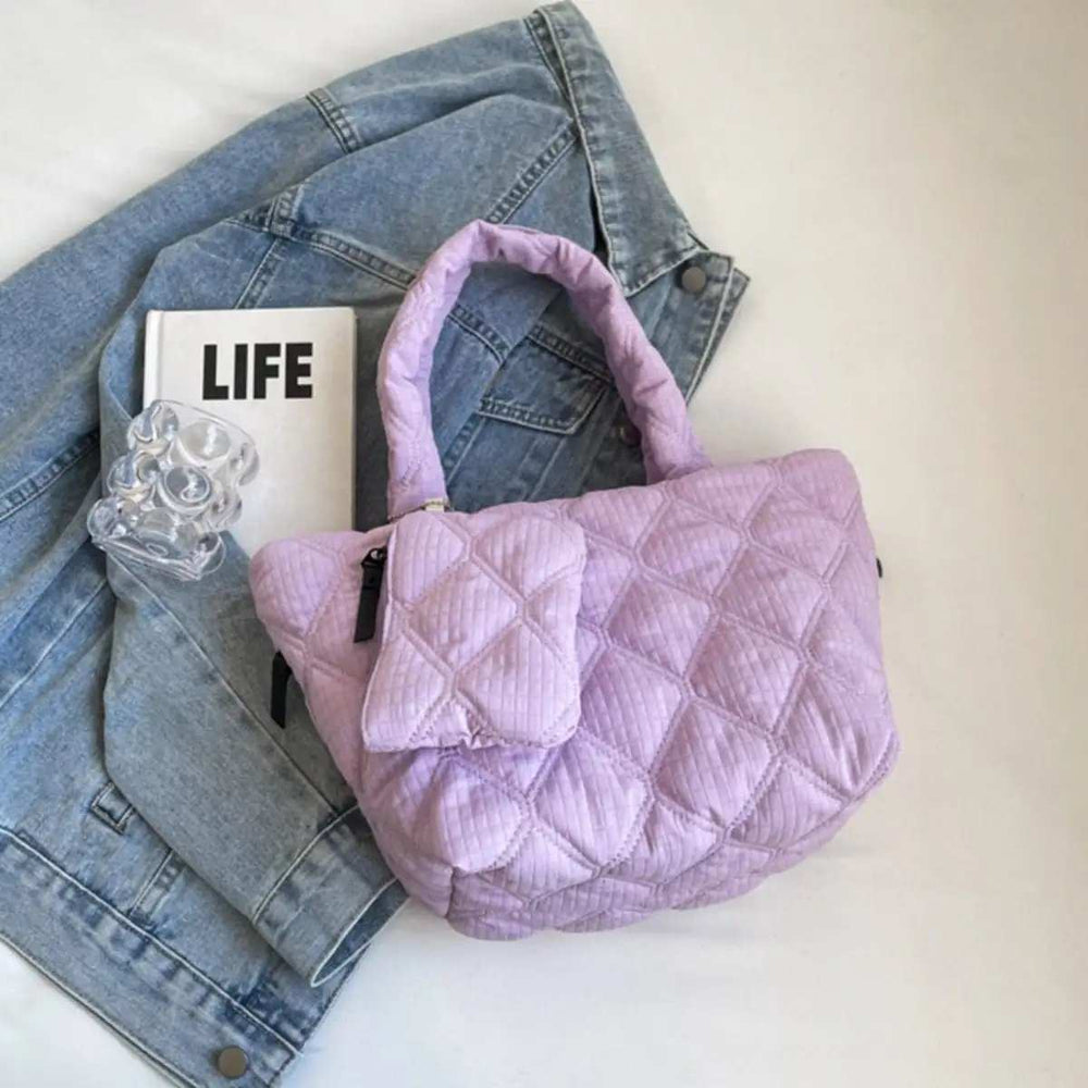 Polyester Medium Tote Bag - Trendsi - Flyclothing LLC