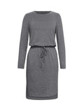 Long Sleeve Drawstring Midi Dress - Trendsi - Flyclothing LLC
