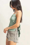 HYFVE Satin Back Tie Detail Cami - Trendsi - Flyclothing LLC