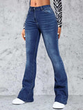 High Rise Jeans with Pockets - Trendsi - Flyclothing LLC