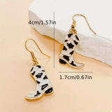 Cowgirl Boot Dangle Earrings - Trendsi - Flyclothing LLC