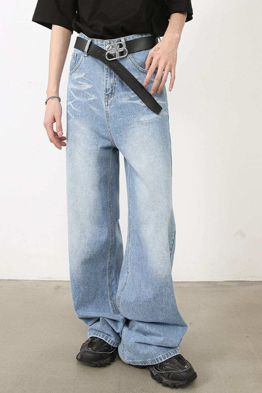 Men's Wide Leg Jeans - Trendsi - Flyclothing LLC