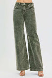 RISEN Full Size High Rise Wide Leg Corduroy Jeans Plus Size - Trendsi - Flyclothing LLC