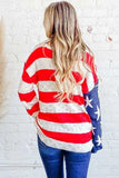 And The Why American Flag Long Sleeve Sweater - Trendsi - Flyclothing LLC