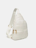 Quilted Adjustable Strap Puffy Sling Bag - Trendsi - Flyclothing LLC