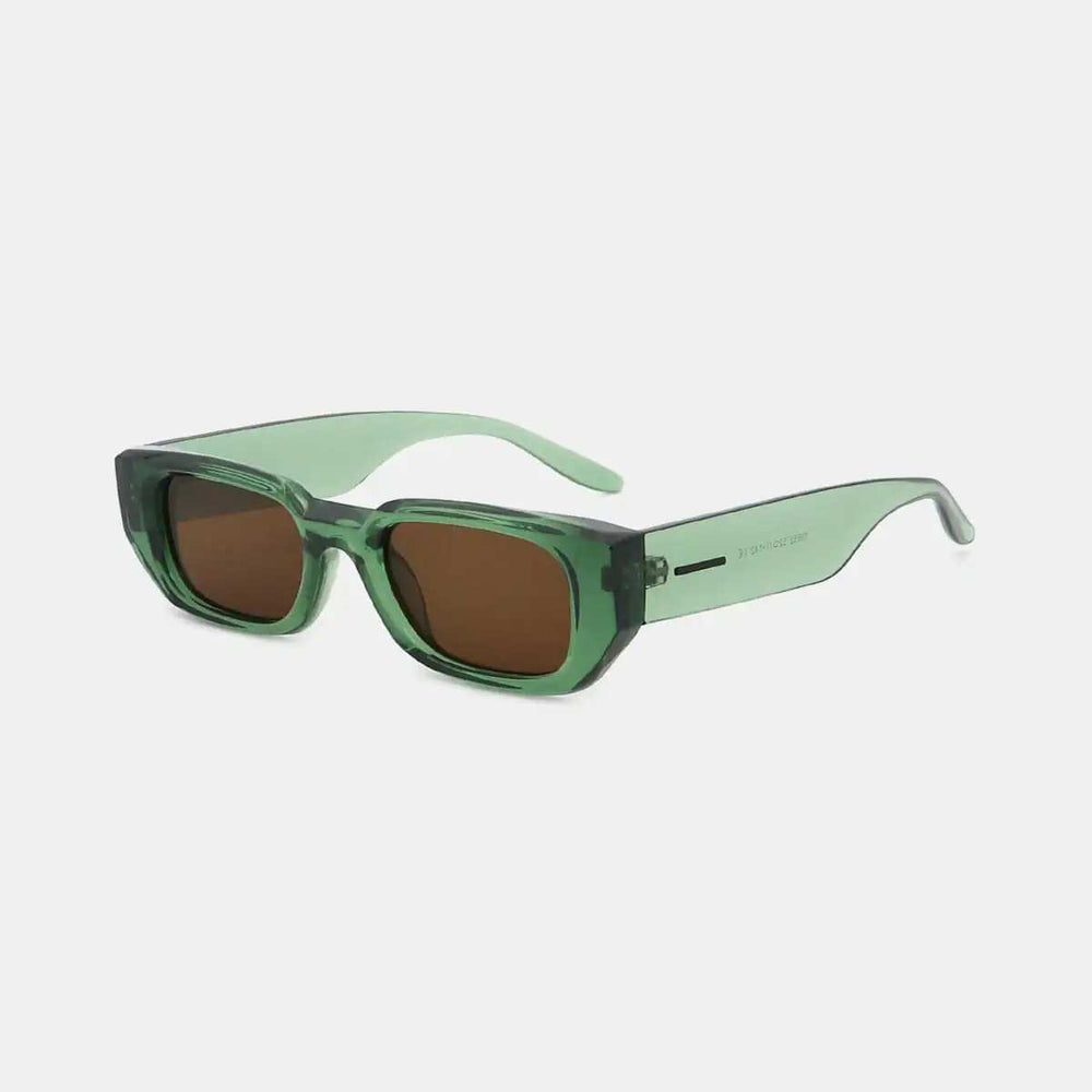 Polycarbonate Frame Rectangle Sunglasses - Trendsi - Flyclothing LLC
