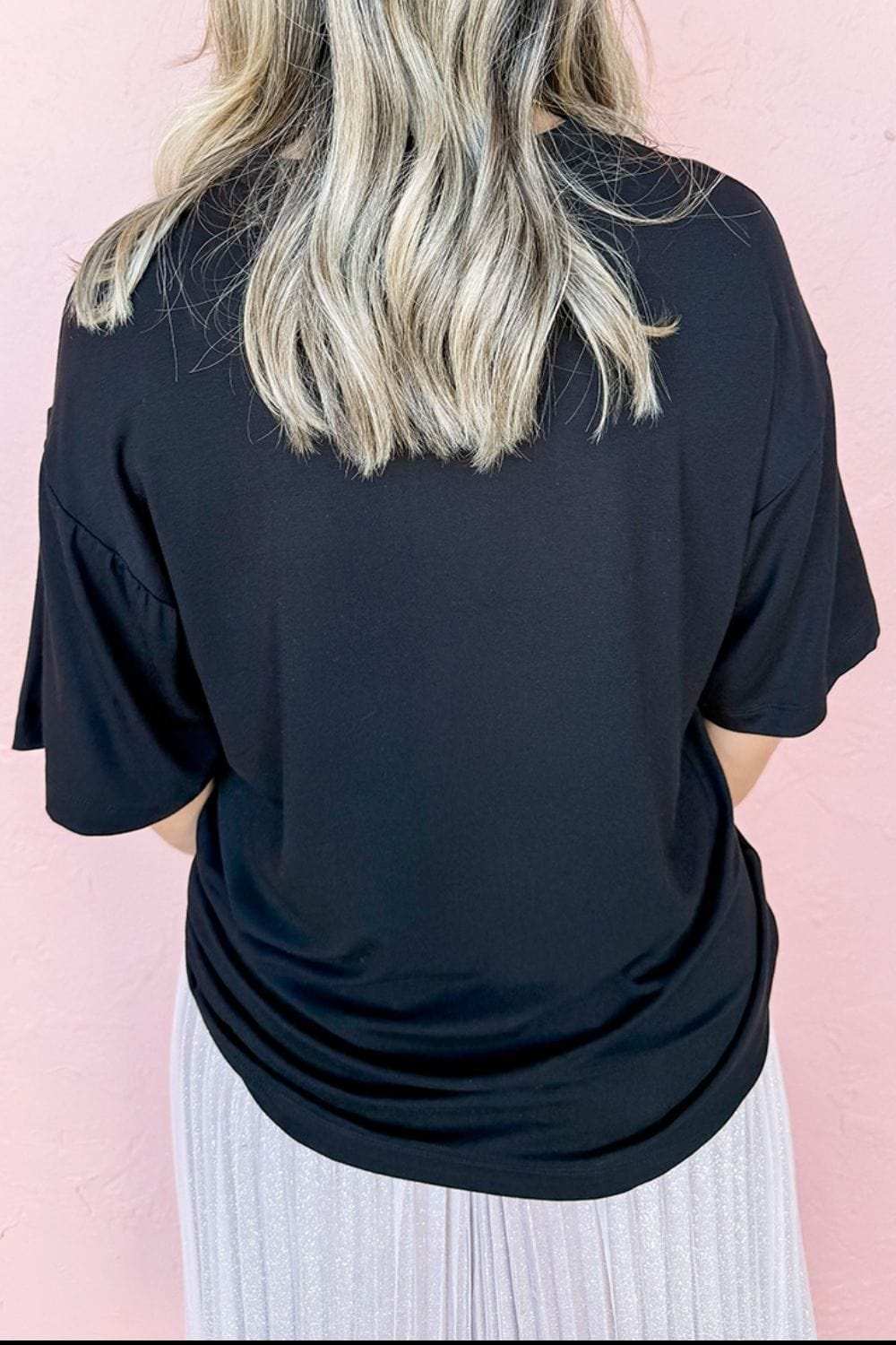 Graphic Round Neck Short Sleeve T-Shirt - Trendsi - Flyclothing LLC