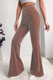 High Waist Bootcut Pants - Trendsi - Flyclothing LLC