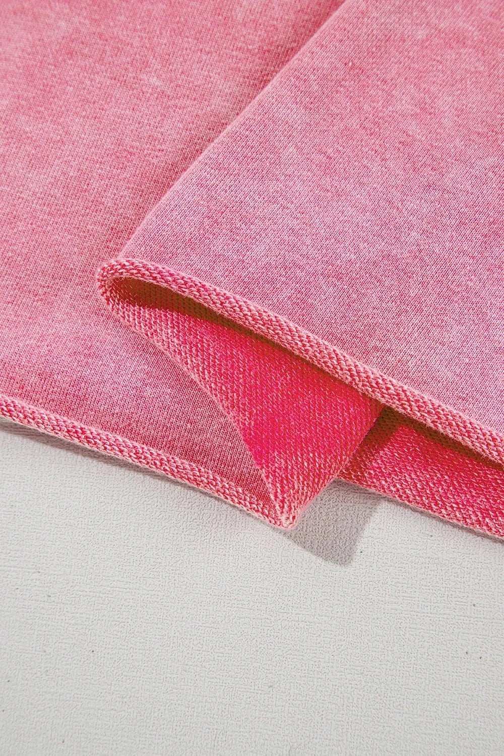 Mineral Wash Raw Edge Ruffle Mini Dress - Trendsi - Flyclothing LLC