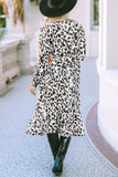 Leopard Open Front Long Sleeve Cover Up - Trendsi - Flyclothing LLC