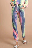 BiBi Tie Dye French Terry Casual Pants - Trendsi - Flyclothing LLC