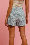 BiBi Rope Belt Leopard Shorts - Trendsi - Flyclothing LLC
