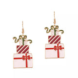 Christmas Gift Box Dangle Earrings - Trendsi - Flyclothing LLC