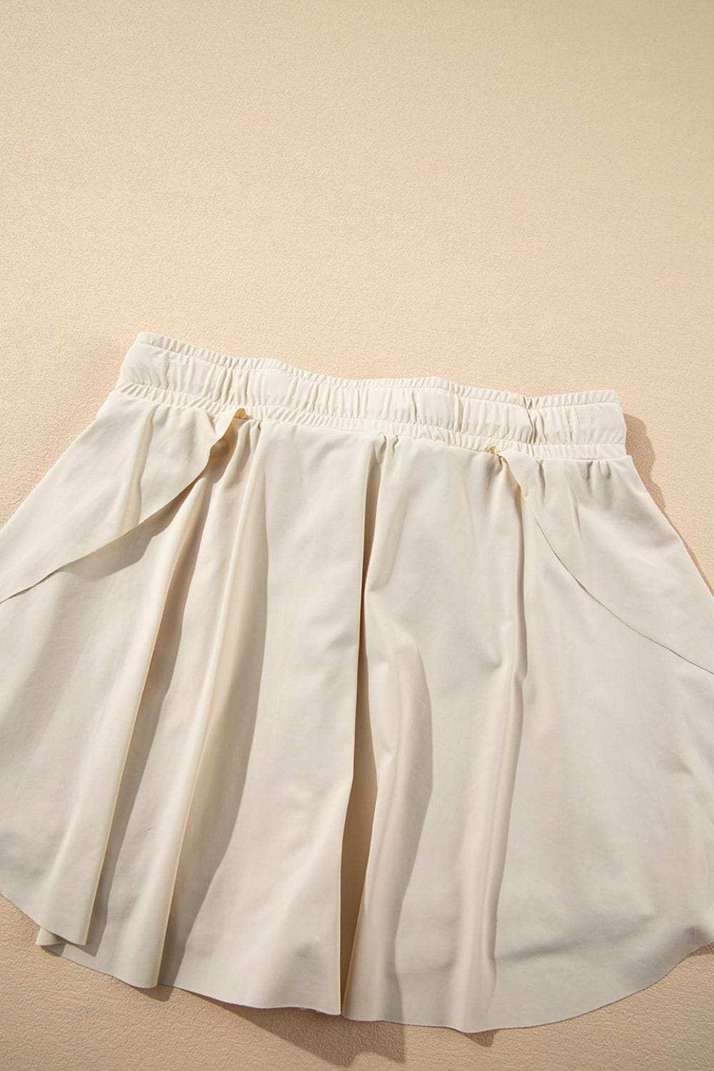 Drawstring High Waist Lined Active Skorts - Trendsi - Flyclothing LLC