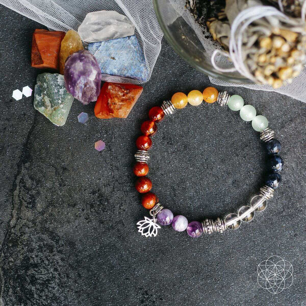 7 Chakra Bracelet and Stones Set - Conscious Items - Flyclothing LLC