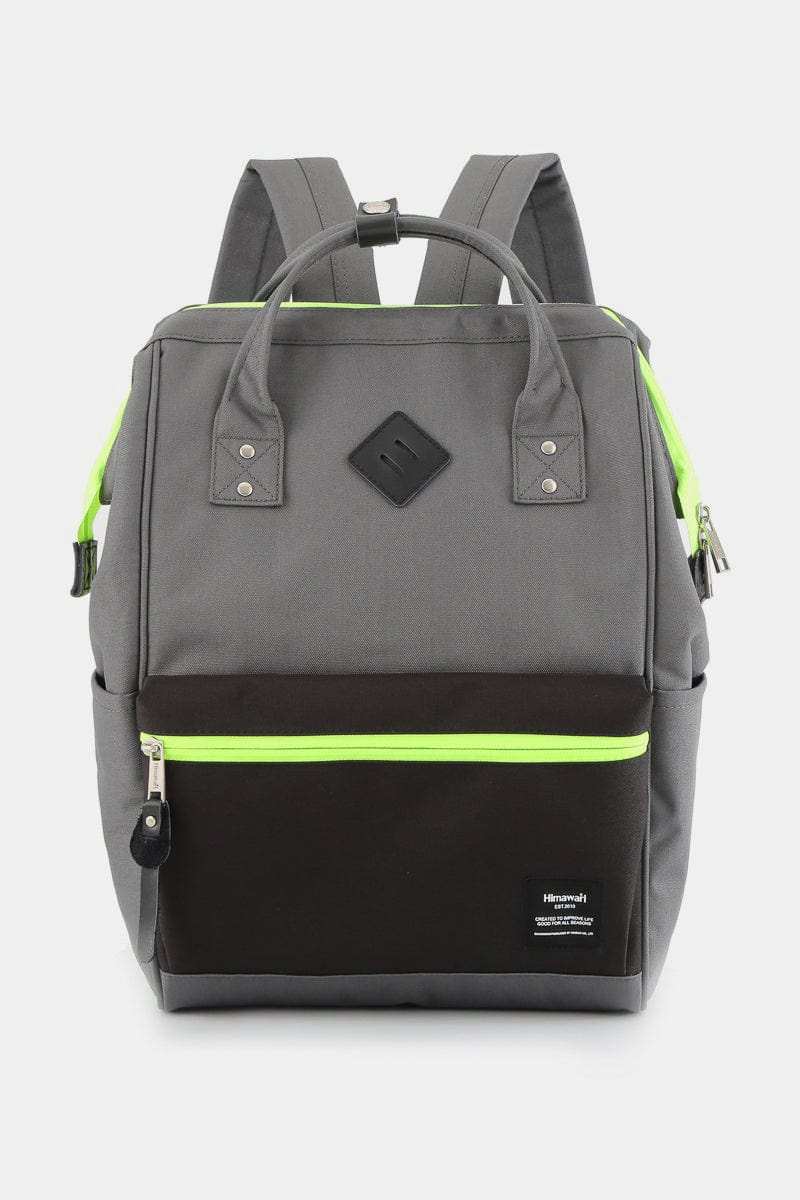 Himawari Contrast Waterproof Backpack Bag with Reinforced Edges - Trendsi - Flyclothing LLC