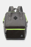 Himawari Contrast Waterproof Backpack Bag with Reinforced Edges - Trendsi - Flyclothing LLC