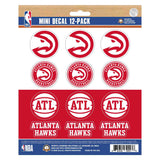 NBA - Atlanta Hawks Mini Decal 12-pk - Logo Brands - Flyclothing LLC