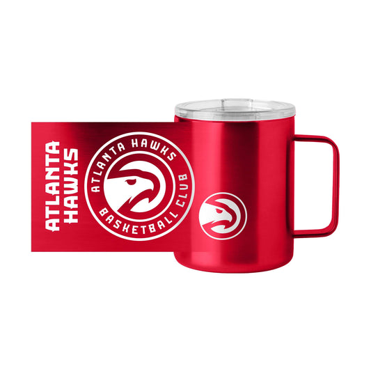 Atlanta Hawks 15oz Hype Stainless Steel Mug - Logo Brands - Flyclothing LLC