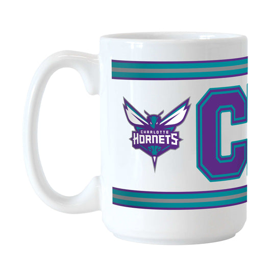 Charlotte Hornets 15oz Overtime Stripe Sublimated Mug - Logo Brands - Flyclothing LLC