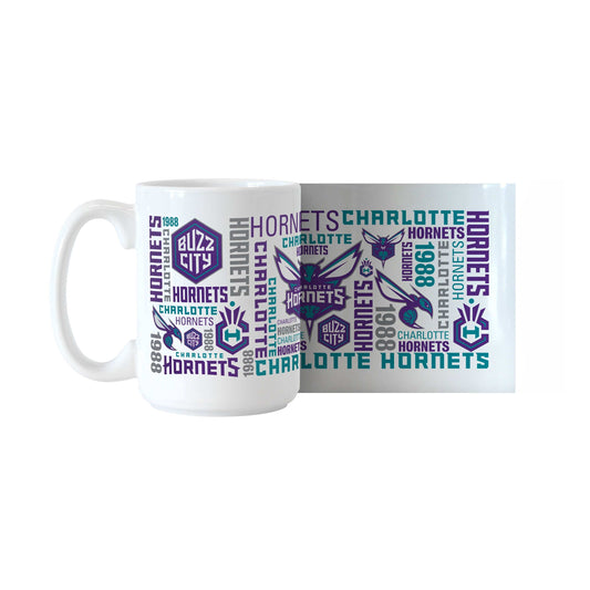 Charlotte Hornets 15oz Spirit Sublimated Mug - Logo Brands - Flyclothing LLC