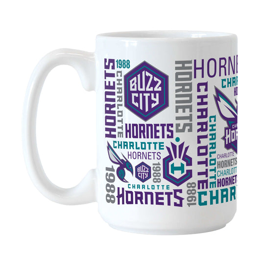 Charlotte Hornets 15oz Spirit Sublimated Mug - Logo Brands - Flyclothing LLC
