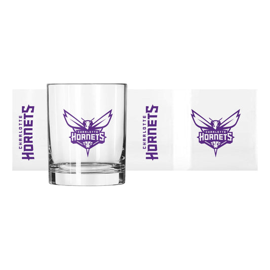 Charlotte Hornets 14oz Gameday Rocks Glass - Logo Brands - Flyclothing LLC