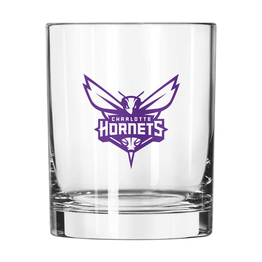 Charlotte Hornets 14oz Gameday Rocks Glass - Logo Brands - Flyclothing LLC