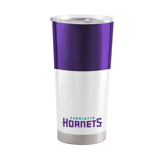 Charlotte Hornets 20oz Colorblock Stainless Tumbler - Logo Brands - Flyclothing LLC