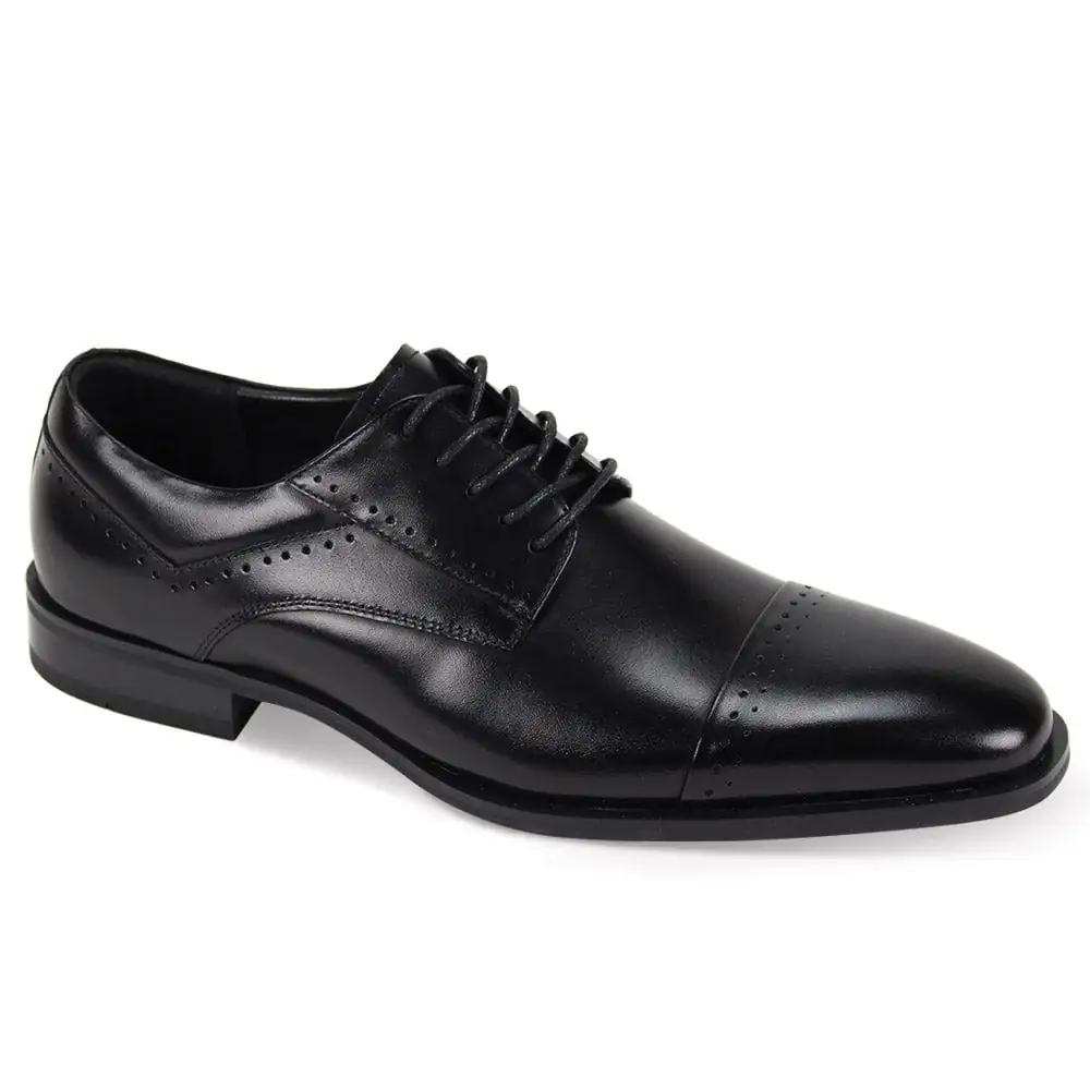 Giorgio Venturi Cap Toe Lace Shoe Black - Giorgio Venturi - Flyclothing LLC