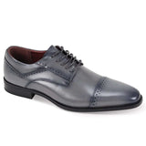Giorgio Venturi Cap Toe Lace Shoe Gray - Giorgio Venturi - Flyclothing LLC