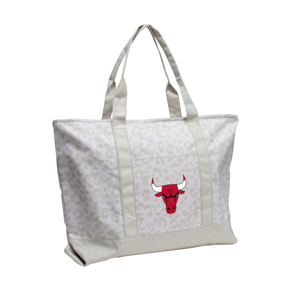 Chicago Bulls Leopard Pattern Tote - Logo Brands - Flyclothing LLC