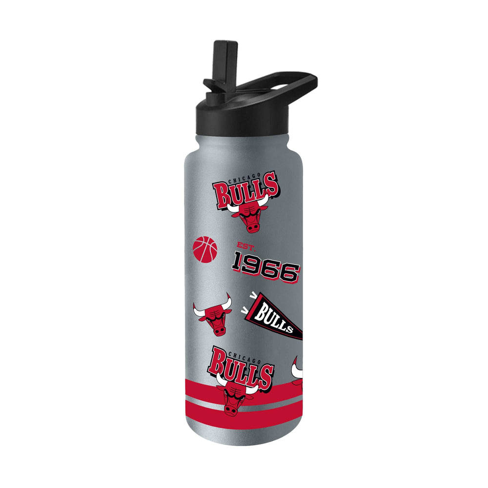 Chicago Bulls 34oz Stone TJ Maxx Native Quencher Bottle - Logo Brands - Flyclothing LLC