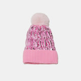 Thermal Knit Hat with Pompom - Trendsi - Flyclothing LLC