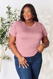 Basic Bae Full Size Round Neck Short Sleeve T-Shirt - Trendsi - Flyclothing LLC