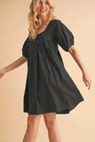 Aemi + Co Square Neck Babydoll Dress with Pockets - Trendsi - Flyclothing LLC