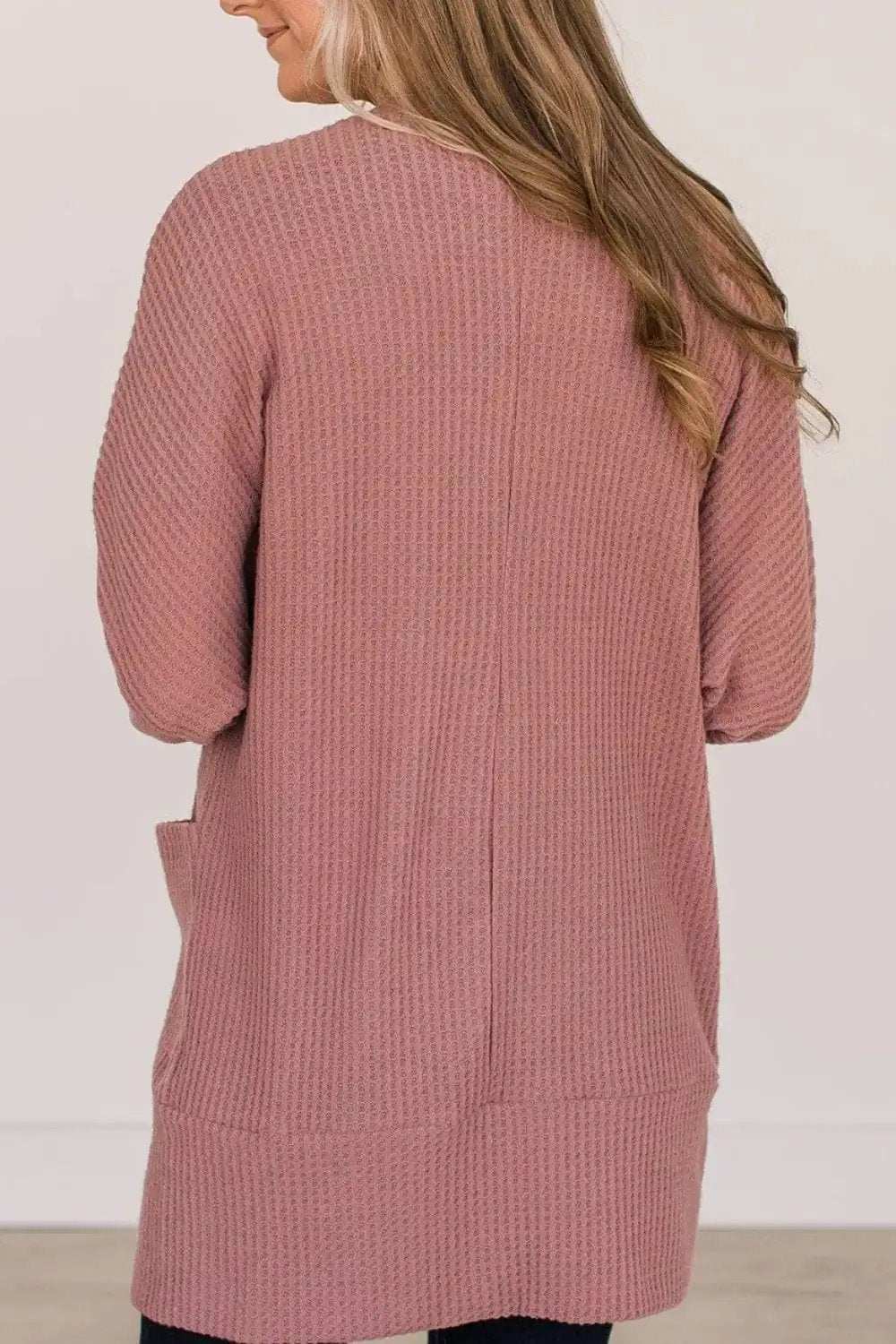Open Front Long Sleeve Cover Up - Trendsi - Flyclothing LLC
