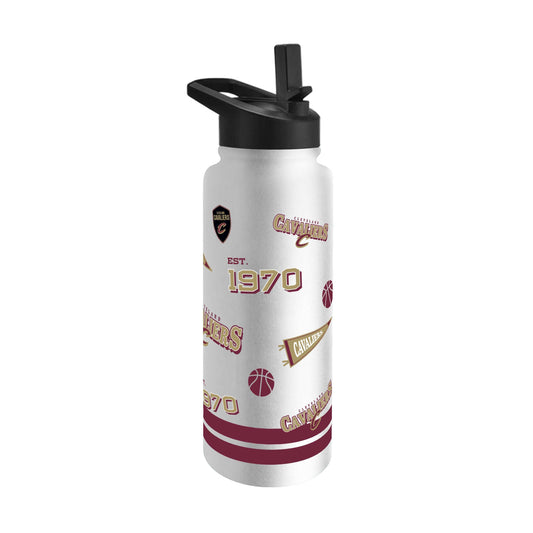 Cleveland Cavaliers 34oz TJX Native Quencher Bottle - Logo Brands - Flyclothing LLC