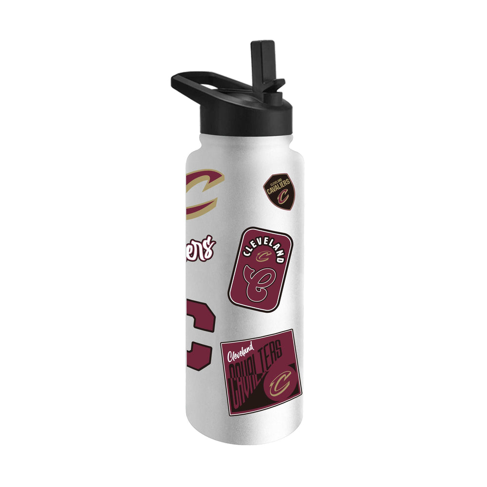 Cleveland Cavaliers 34oz White Dreamweave Quencher Bottle - Logo Brands - Flyclothing LLC
