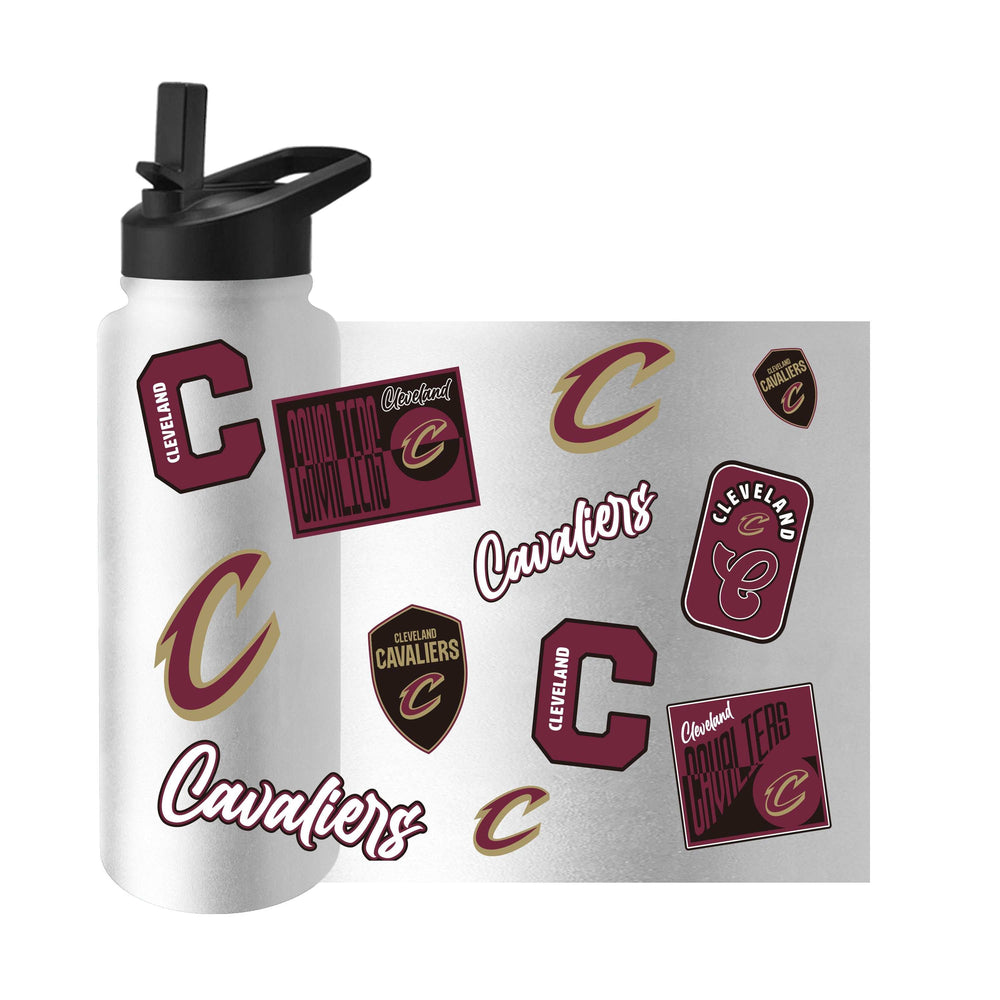 Cleveland Cavaliers 34oz White Dreamweave Quencher Bottle - Logo Brands - Flyclothing LLC