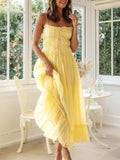Devine Frill Ruffled Hem Midi Cami Dress - Trendsi - Flyclothing LLC