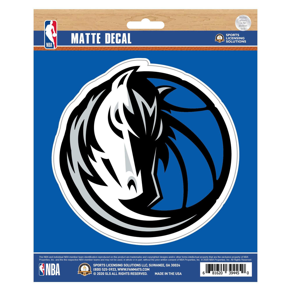 NBA - Dallas Mavericks Matte Decal - Logo Brands - Flyclothing LLC